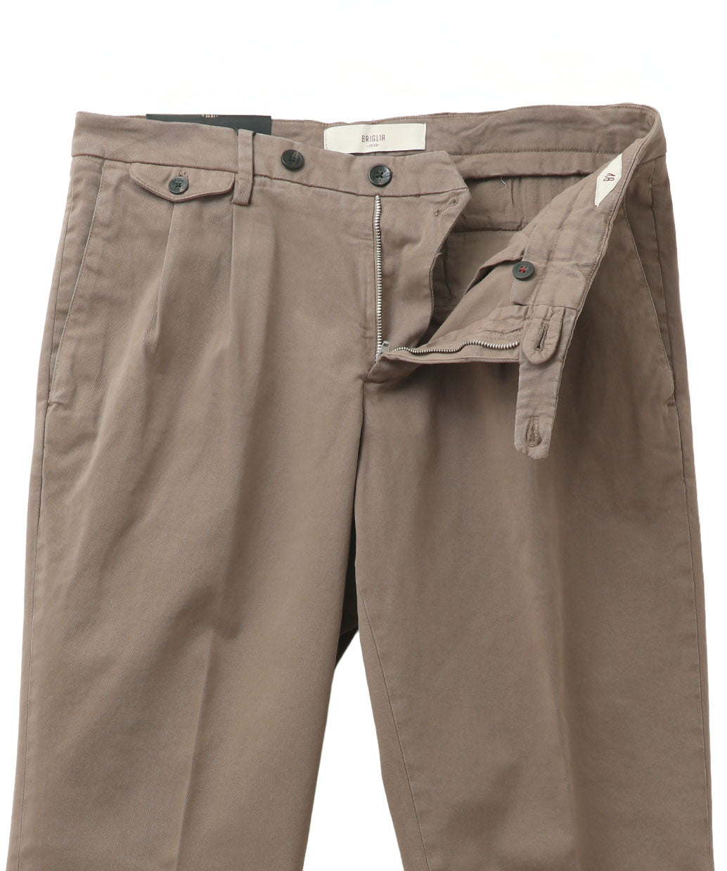 BRIGLIA 1949〈ブリリア 1949〉 BG02 コットンストレッチ 2プリーツパンツ
