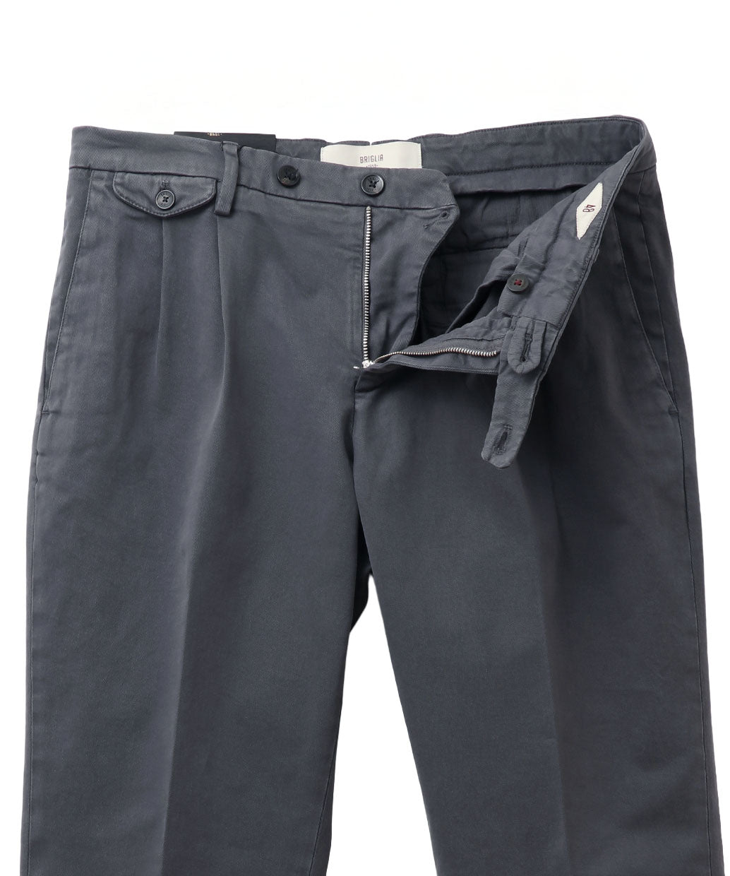 BRIGLIA 1949〈ブリリア 1949〉 BG02 コットンストレッチ 2プリーツパンツ
