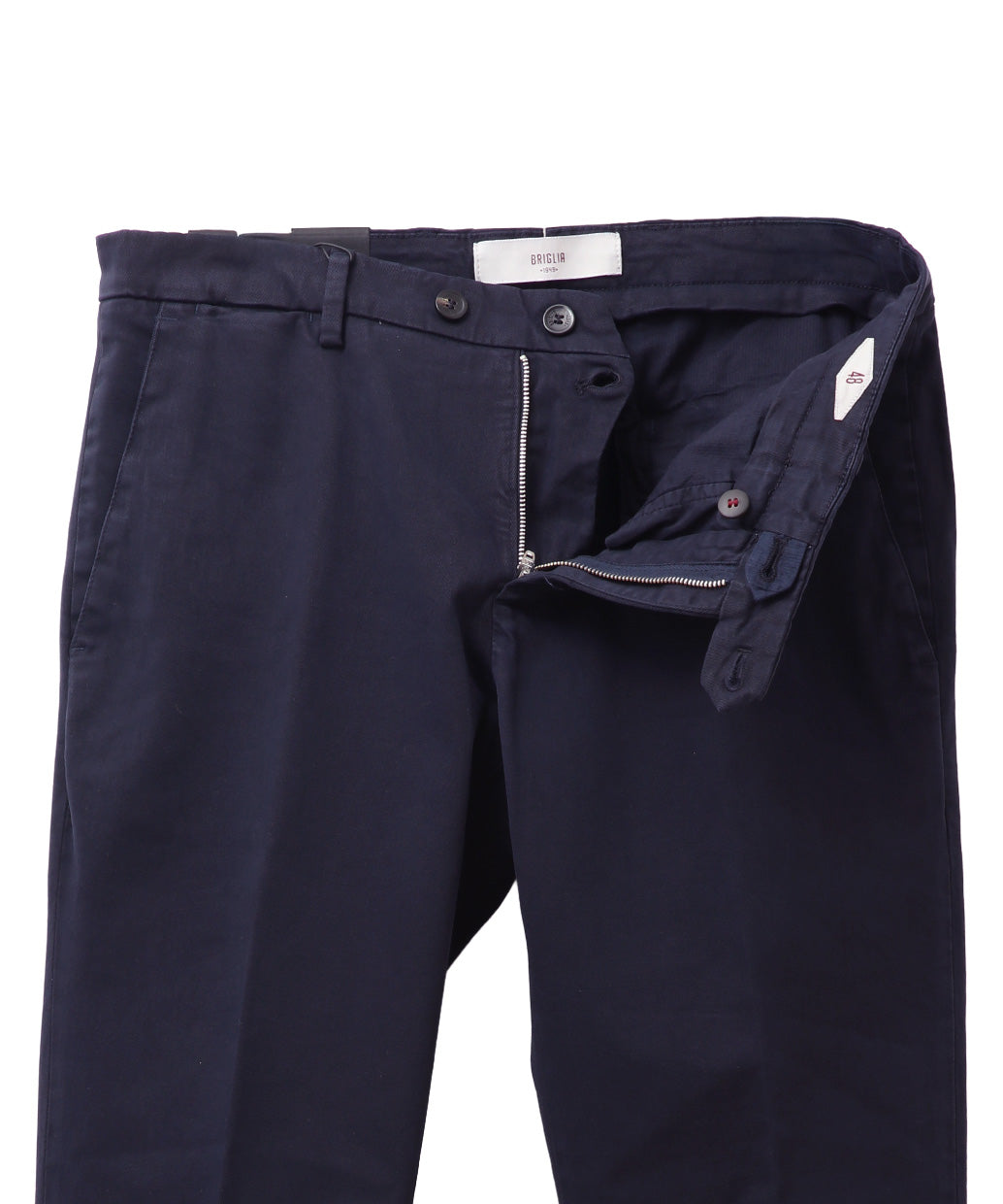 BRIGLIA 1949〈ブリリア 1949〉BG04 コットンストレッチ ノープリーツ スリムテーパードパンツ