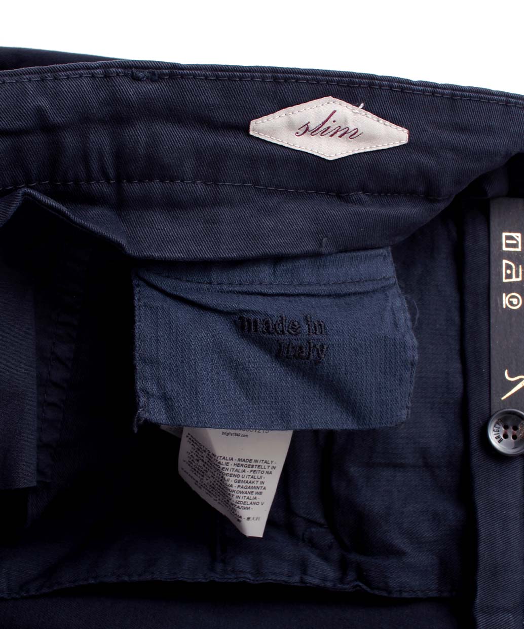 BRIGLIA 1949〈ブリリア 1949〉BG04 コットンストレッチ ノープリーツ スリムテーパードパンツ
