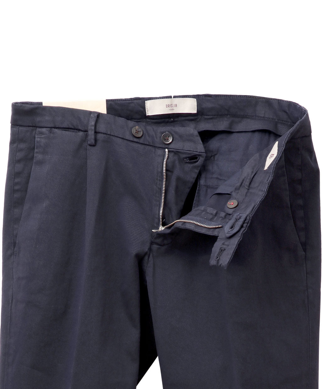 BRIGLIA 1949 BG07 コットン ストレッチ ワンプリーツ パンツ【B.R.CHANNELご紹介モデル】【干場氏モデル】