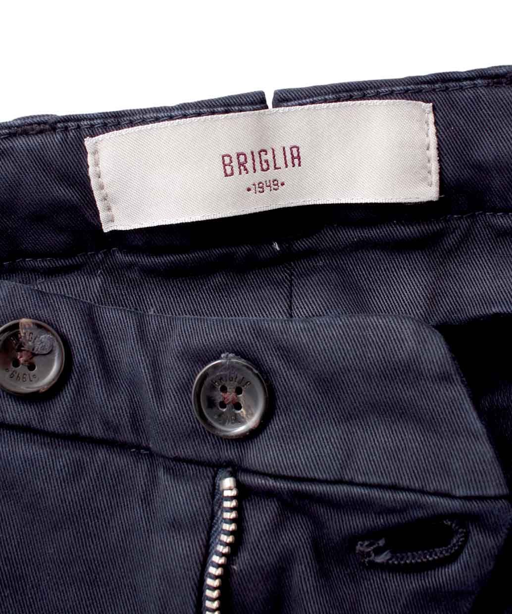 BRIGLIA 1949 BG07 コットン ストレッチ ワンプリーツ パンツ【B.R.CHANNELご紹介モデル】【干場氏モデル】