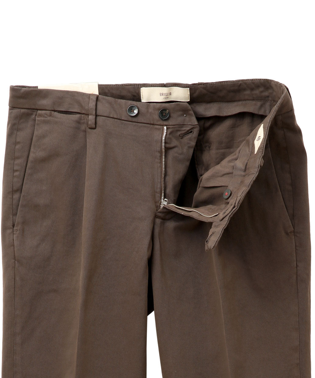 BRIGLIA 1949 BG07 コットン ストレッチ ワンプリーツ パンツ【B.R.CHANNELご紹介モデル】【干場氏モデル】