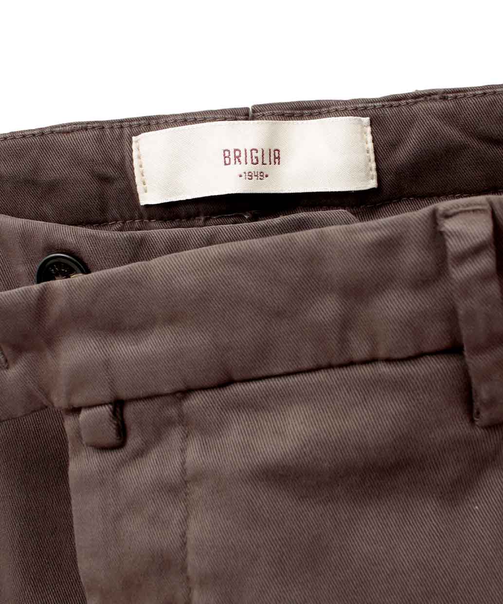 BRIGLIA 1949 BG07 コットン ストレッチ ワンプリーツ パンツ【B.R.CHANNELご紹介モデル】【干場氏モデル】