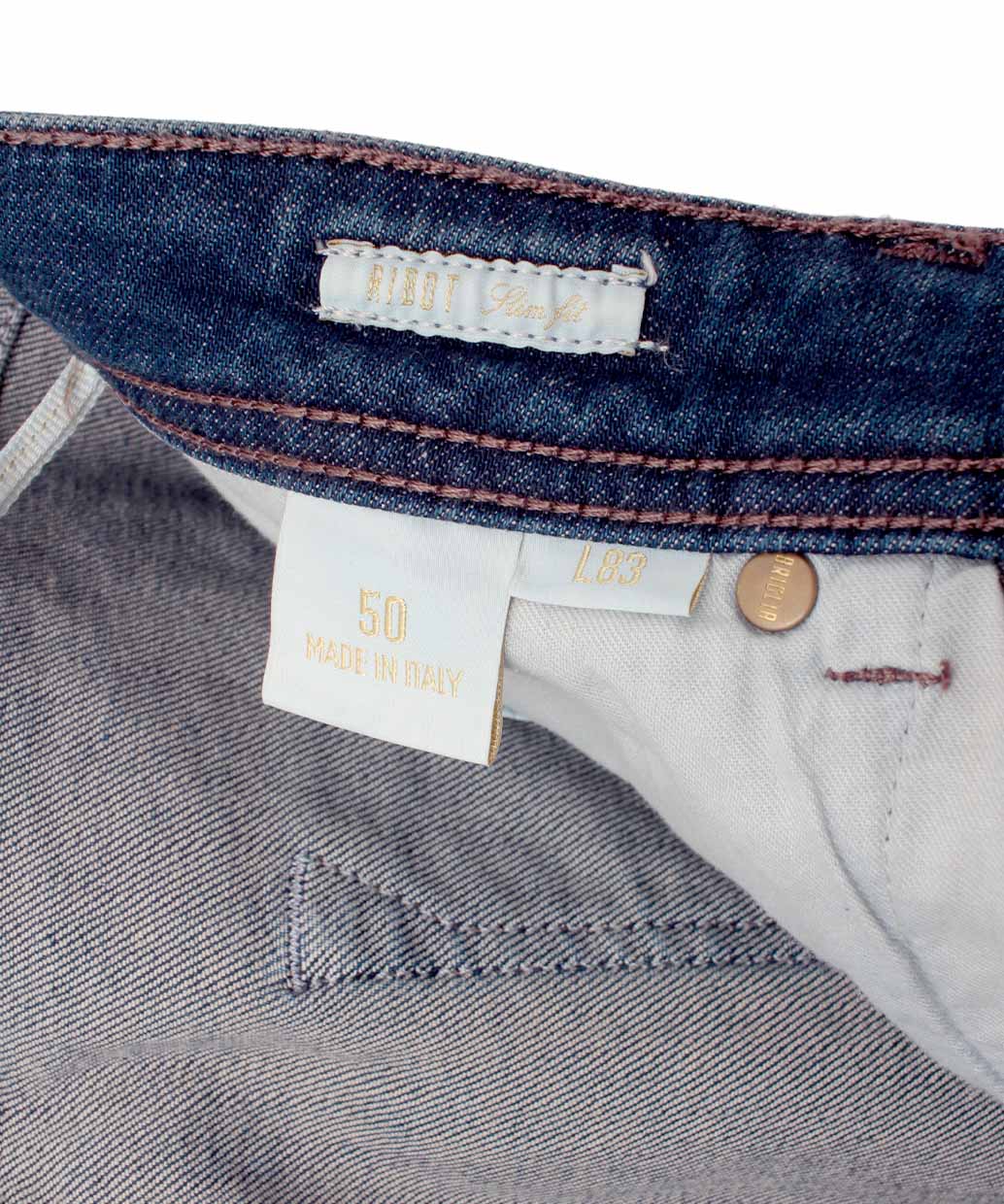 BRIGLIA 1949 RIBOT コットン ストレッチ デニムパンツ【B.R.CHANNELご紹介モデル】