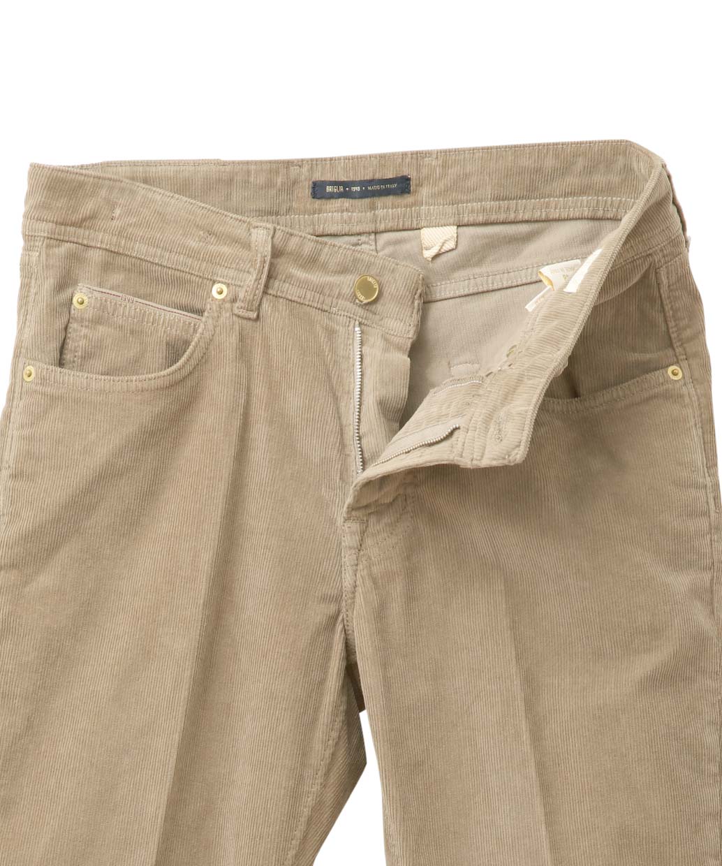 BRIGLIA 1949 RIBOT コットン コーデュロイ ストレッチ パンツ【B.R.CHANNELご紹介モデル】