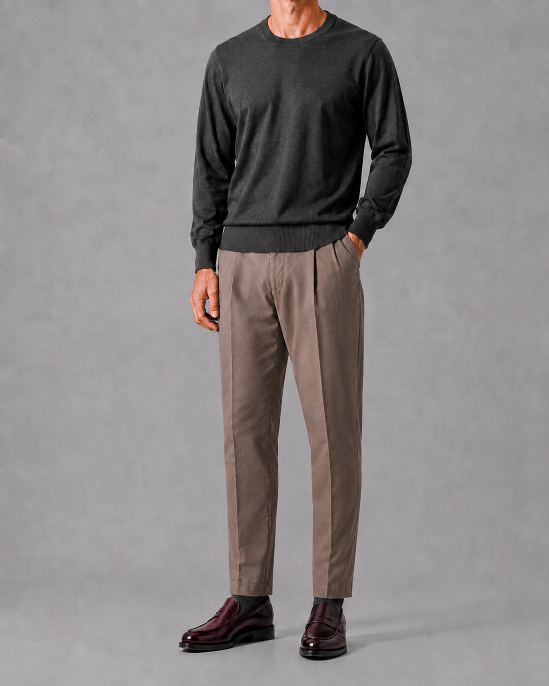 BRIGLIA 1949〈ブリリア 1949〉 BG02 コットンストレッチ 2プリーツパンツ