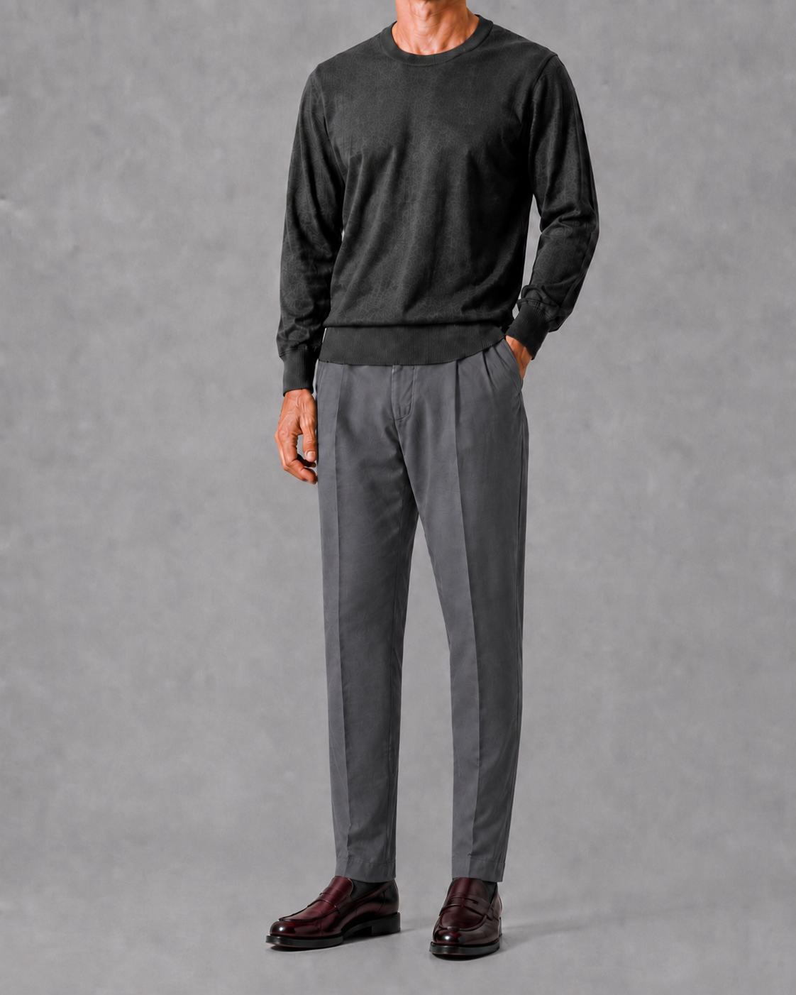 BRIGLIA 1949〈ブリリア 1949〉 BG02 コットンストレッチ 2プリーツパンツ