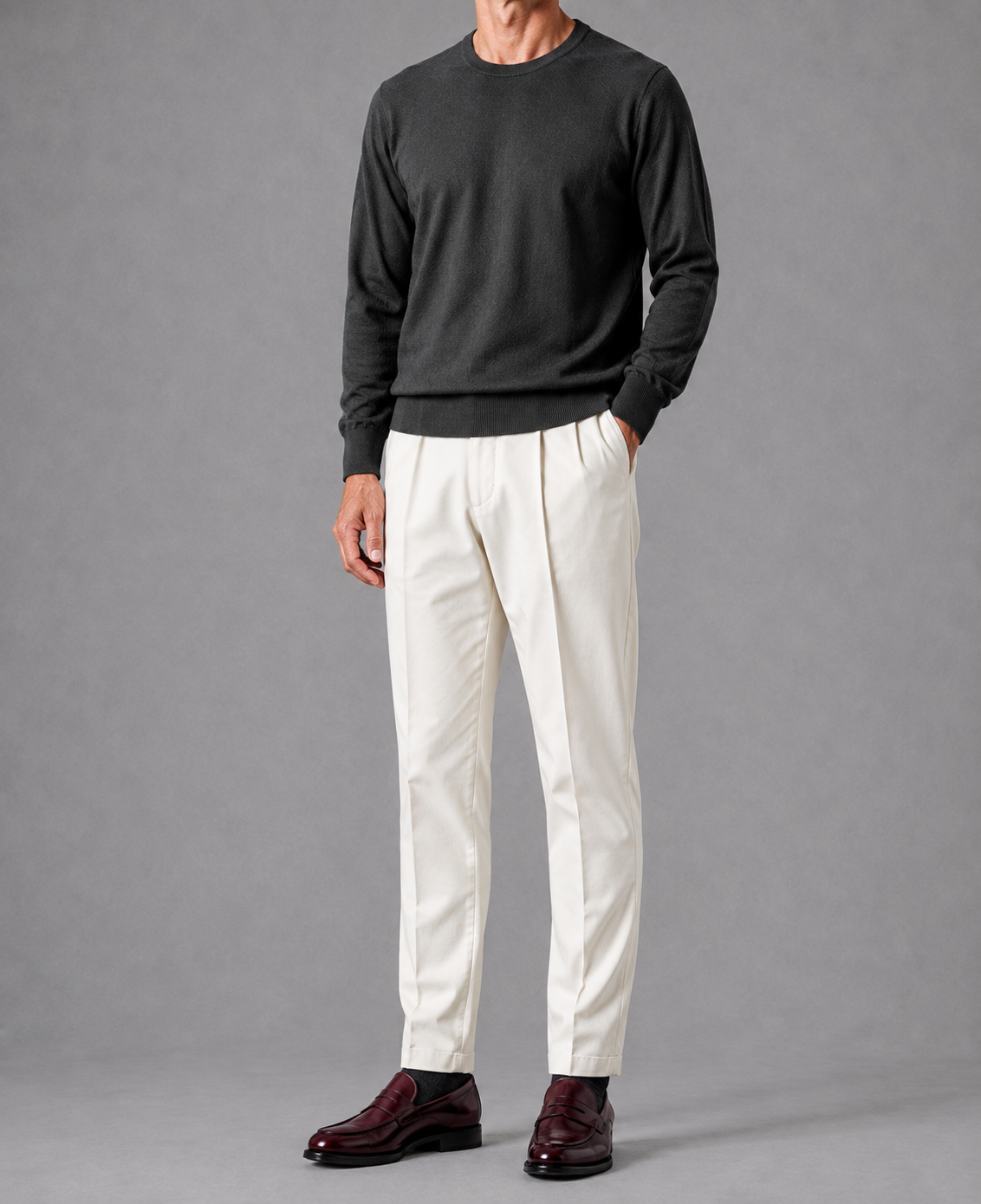 BRIGLIA 1949〈ブリリア 1949〉 BG02 コットンストレッチ 2プリーツパンツ