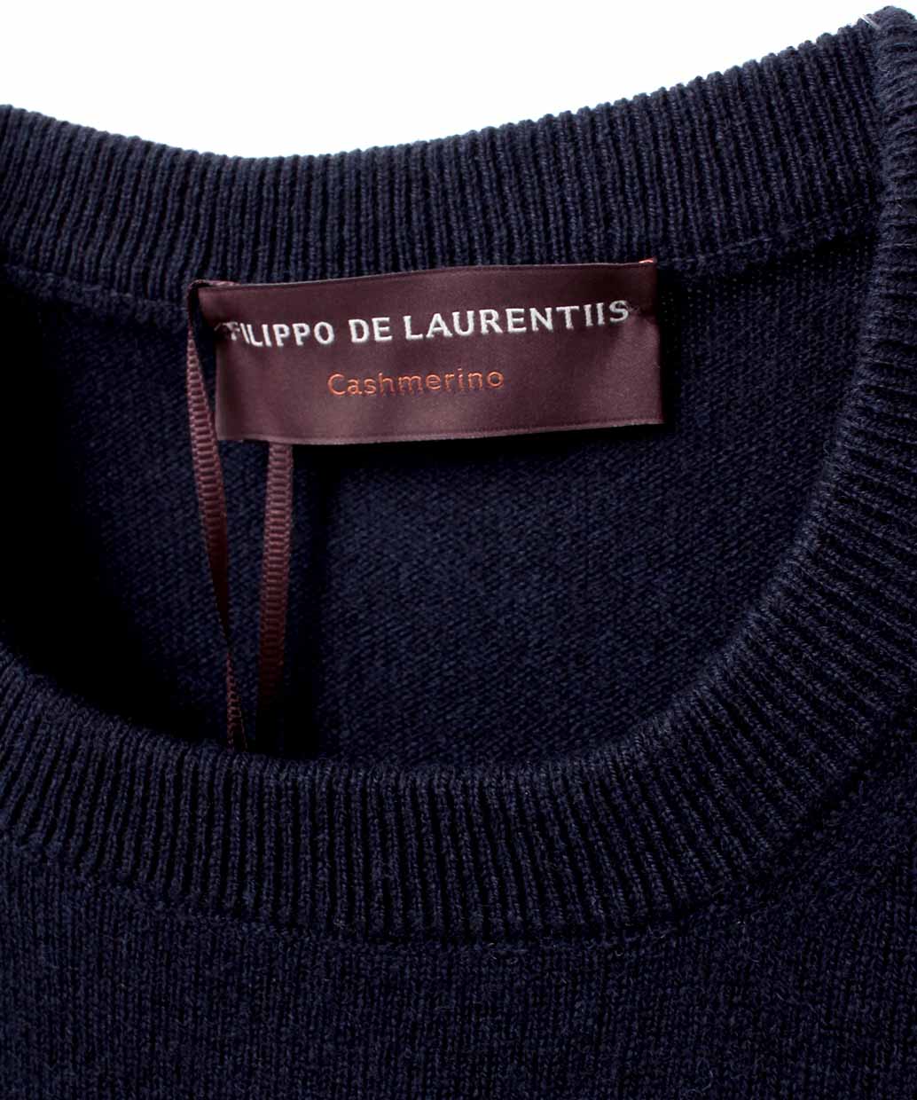 FILIPPO DE LAURENTIIS〈フィリッポ デ ローレンティス〉 ウールカシミヤ クルーネック ニット