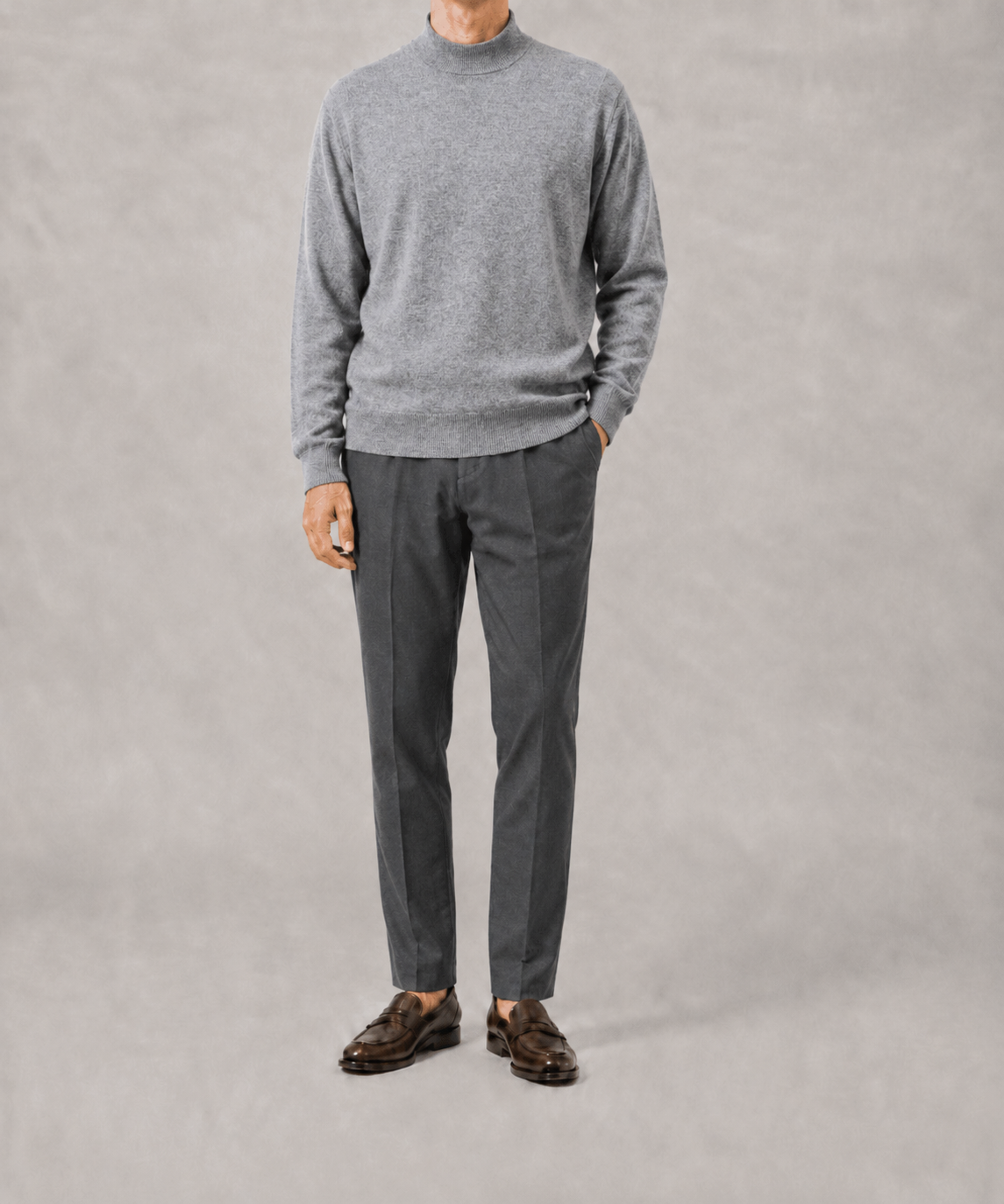 FILIPPO DE LAURENTIIS〈フィリッポ デ ローレンティス〉 ウールカシミヤ モックネック ニット