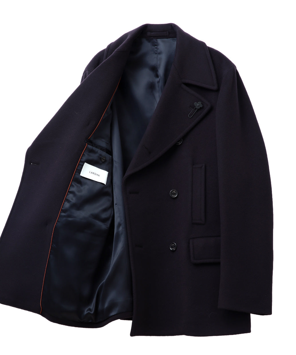 LARDINI〈ラルディーニ〉 ウールメルトン ピーコート