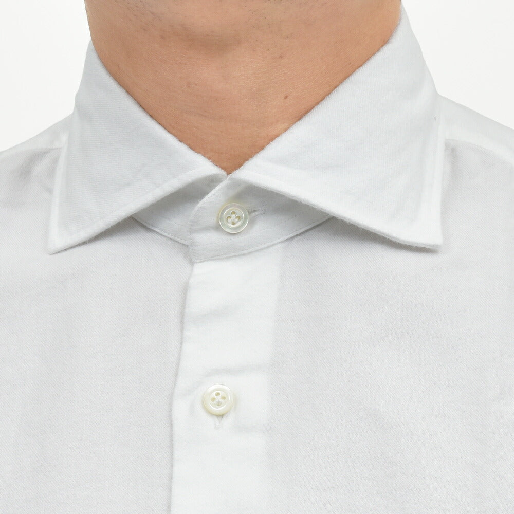 Giannetto（ジャンネット） コットンライトネルセミワイドカラーシャツ SLIM FIT/513600L81 11052002109