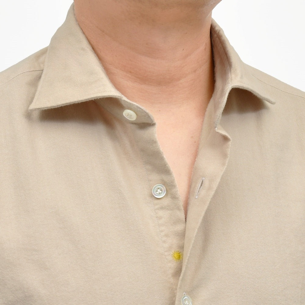 Giannetto（ジャンネット） コットンライトネルセミワイドカラーシャツ SLIM FIT/513600L81 11052002109