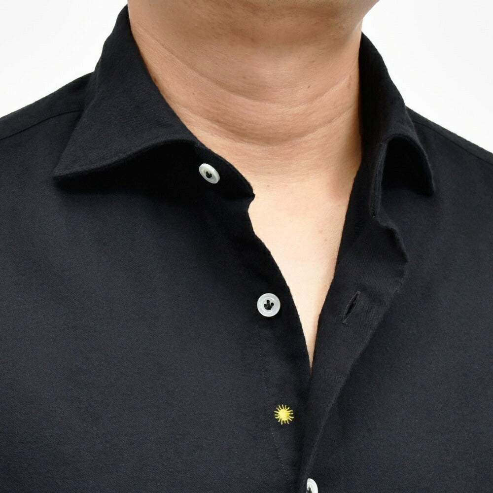 Giannetto（ジャンネット） コットンライトネルセミワイドカラーシャツ SLIM FIT/513600L81 11052002109