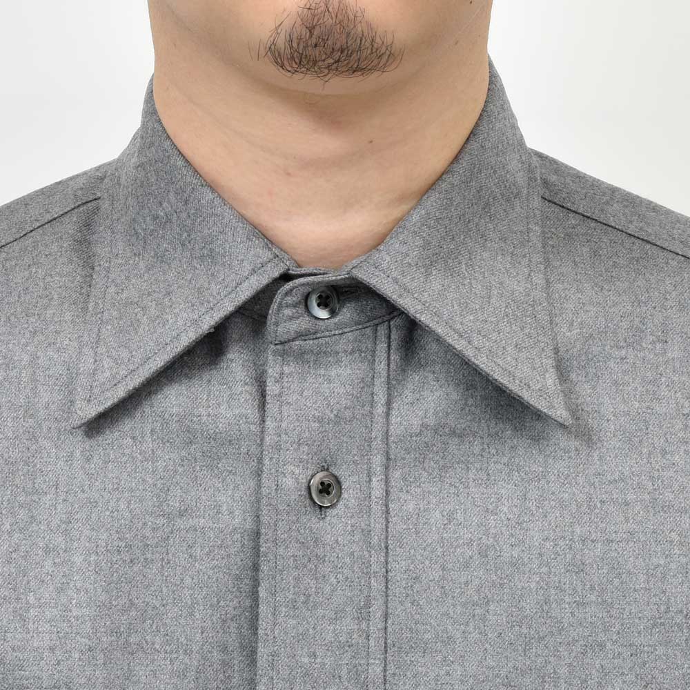 la favola（ラファーヴォラ） ウールフランネルシャツ BIG SHIRT S10 11052400146