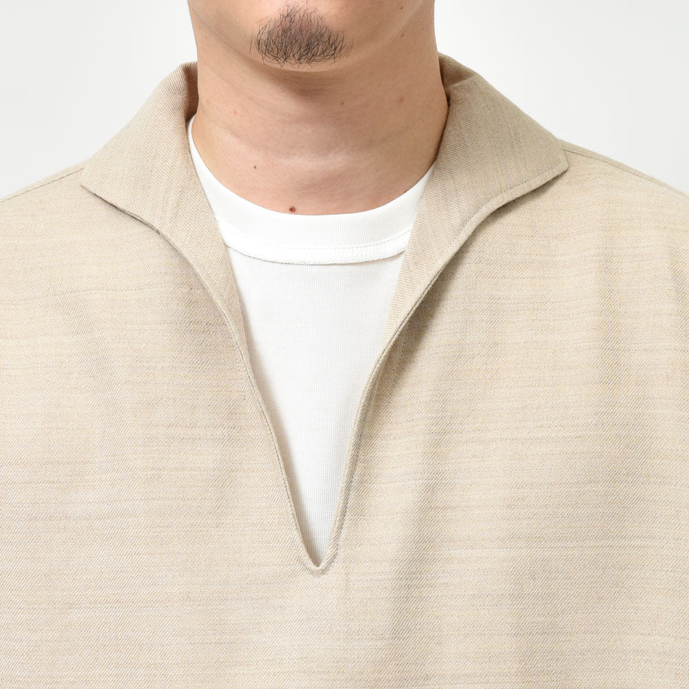 AMBELL(アンベル) KEY PIECE ウールコットンスキッパーシャツ 00124 11052402163