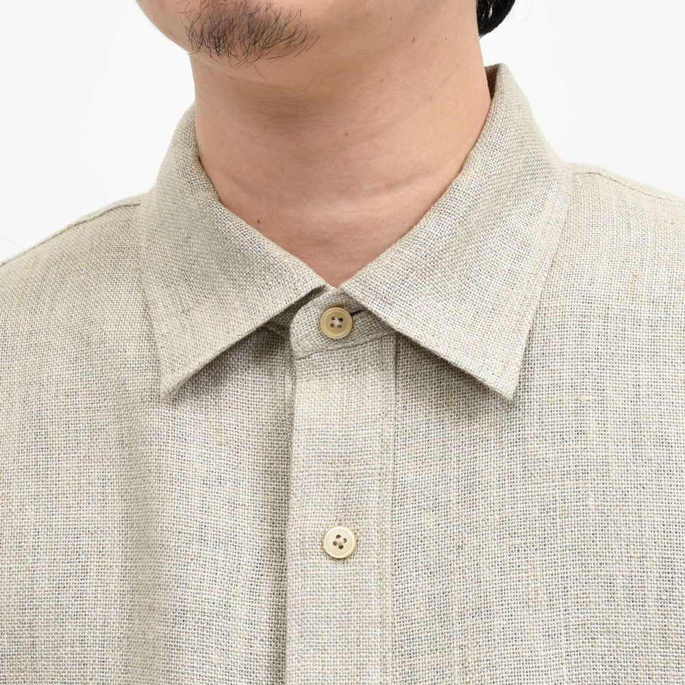 moncao（モンサオ） リネンプルオーバーシャツ M021380-LN 11061400172