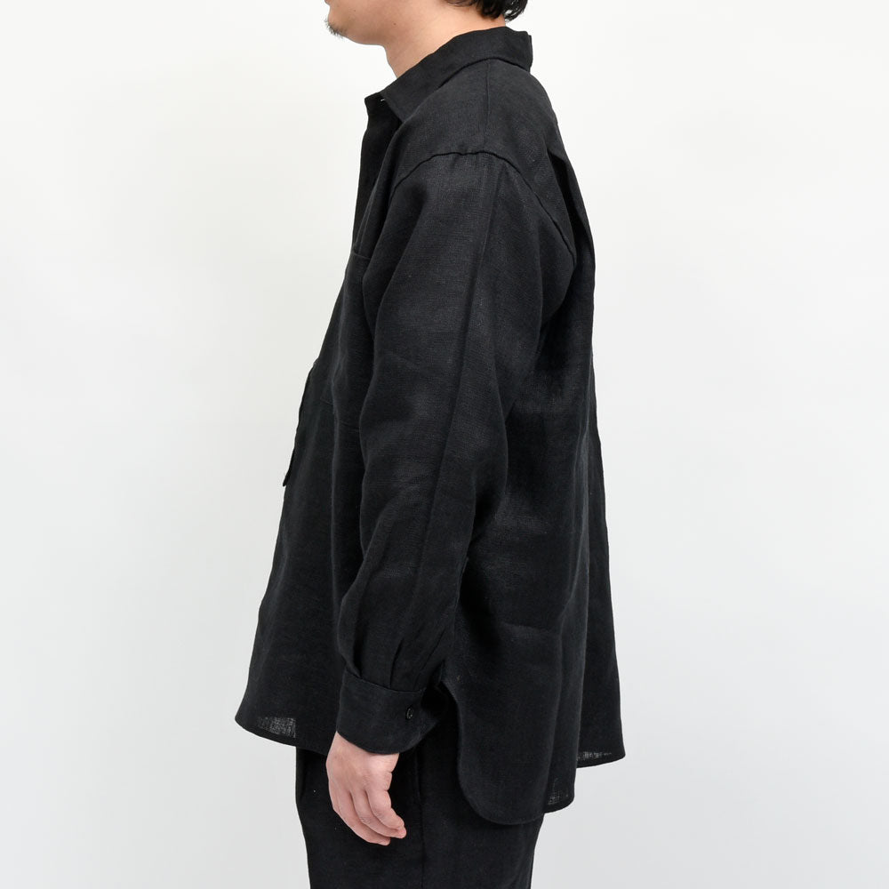 moncao（モンサオ） リネンプルオーバーシャツ M021380-LN 11061400172