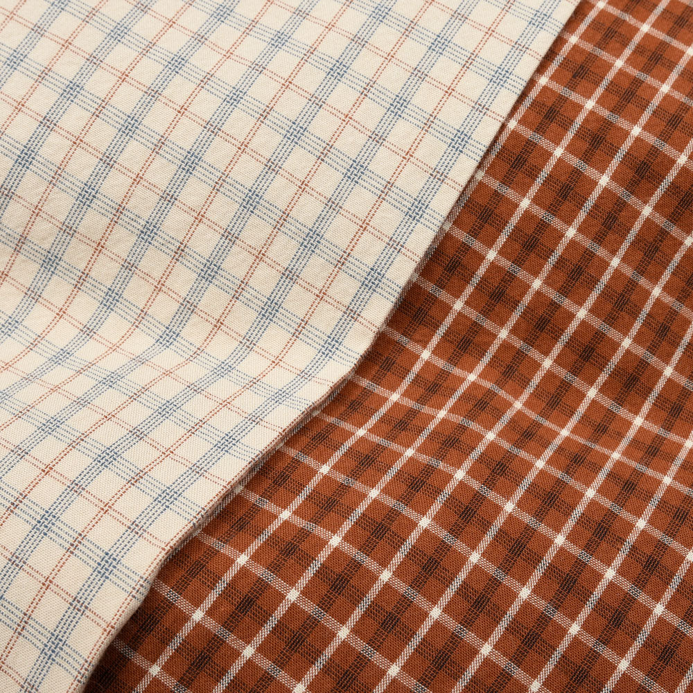 la favola（ラファーヴォラ） コットンチェックシャツ BIG SHIRT S10 11061401146