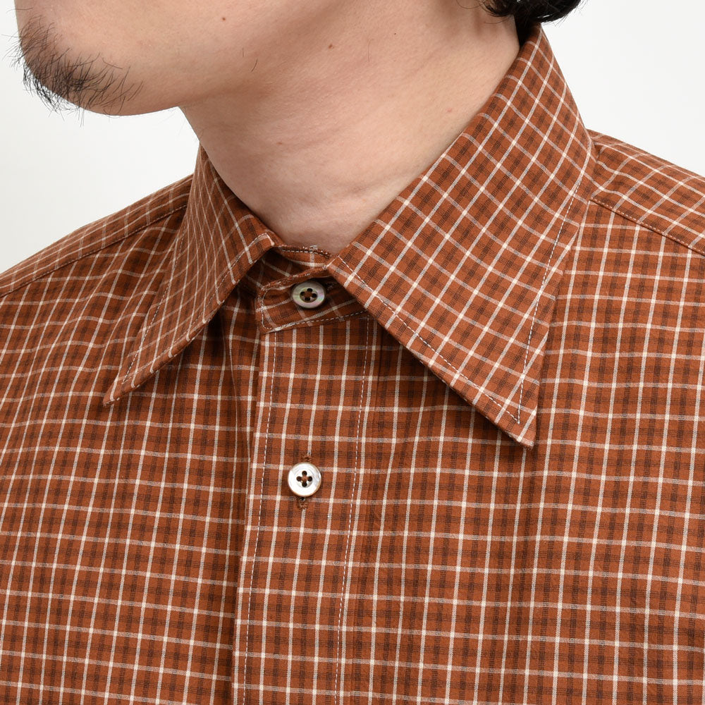 la favola（ラファーヴォラ） コットンチェックシャツ BIG SHIRT S10 11061401146