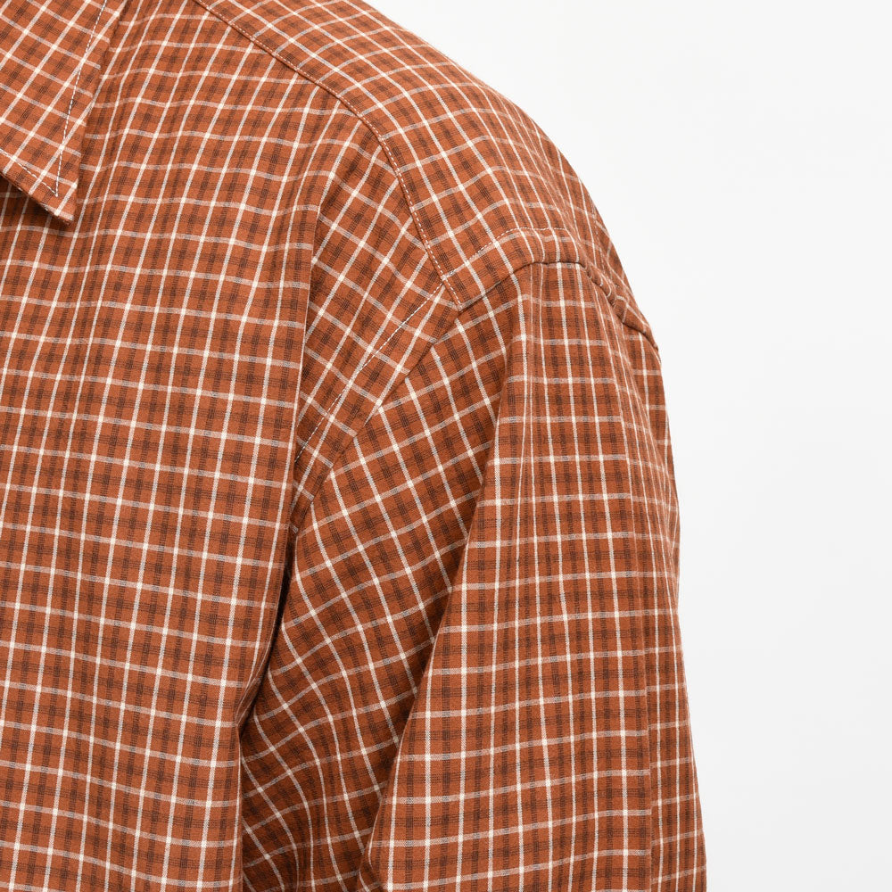 la favola（ラファーヴォラ） コットンチェックシャツ BIG SHIRT S10 11061401146