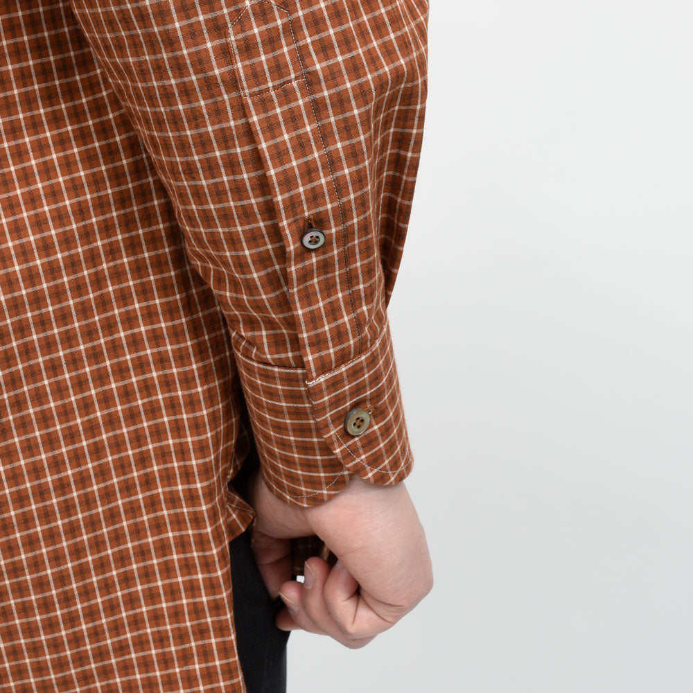 la favola（ラファーヴォラ） コットンチェックシャツ BIG SHIRT S10 11061401146