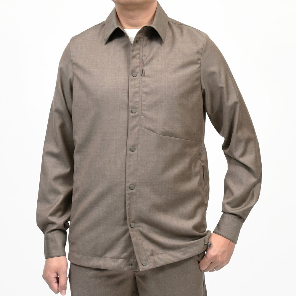 SEASE（シーズ）NEW GATE SHIRT ウールギャバジンオーバーシャツ SI039TN700 11062016039