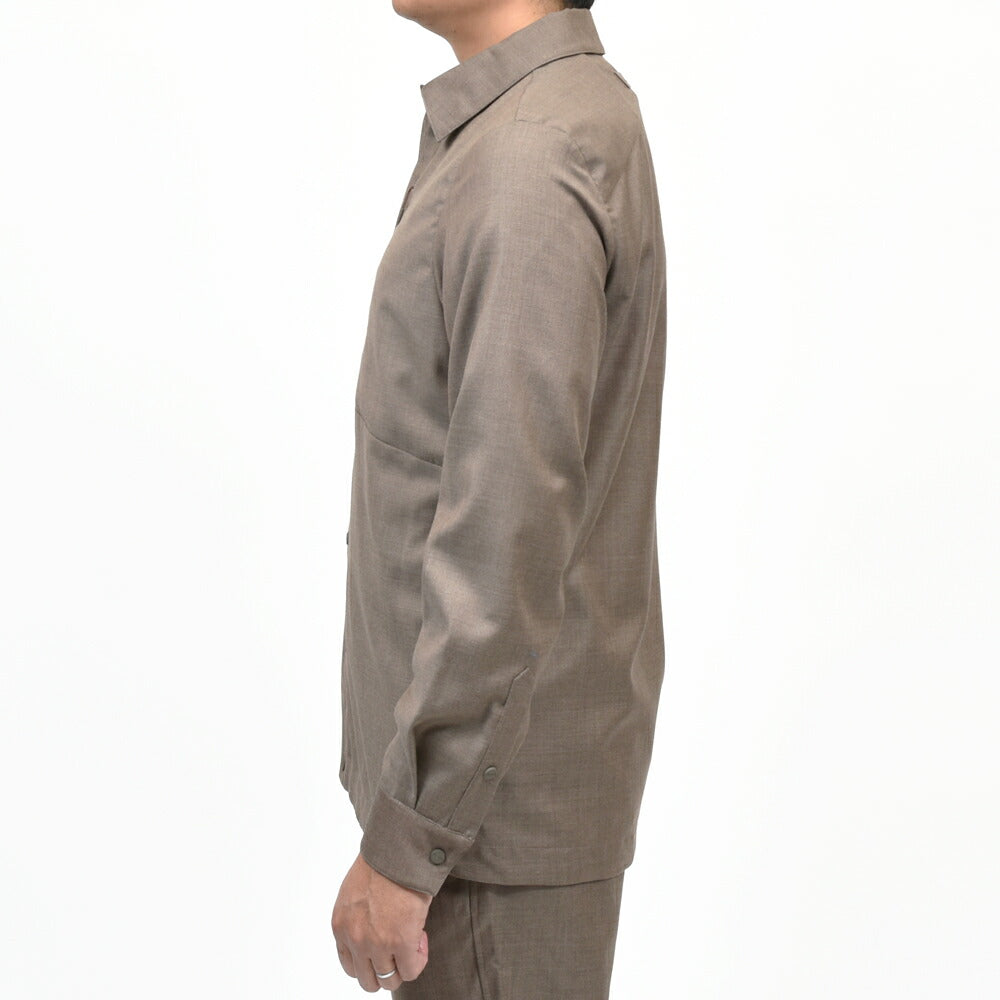 SEASE（シーズ）NEW GATE SHIRT ウールギャバジンオーバーシャツ SI039TN700 11062016039