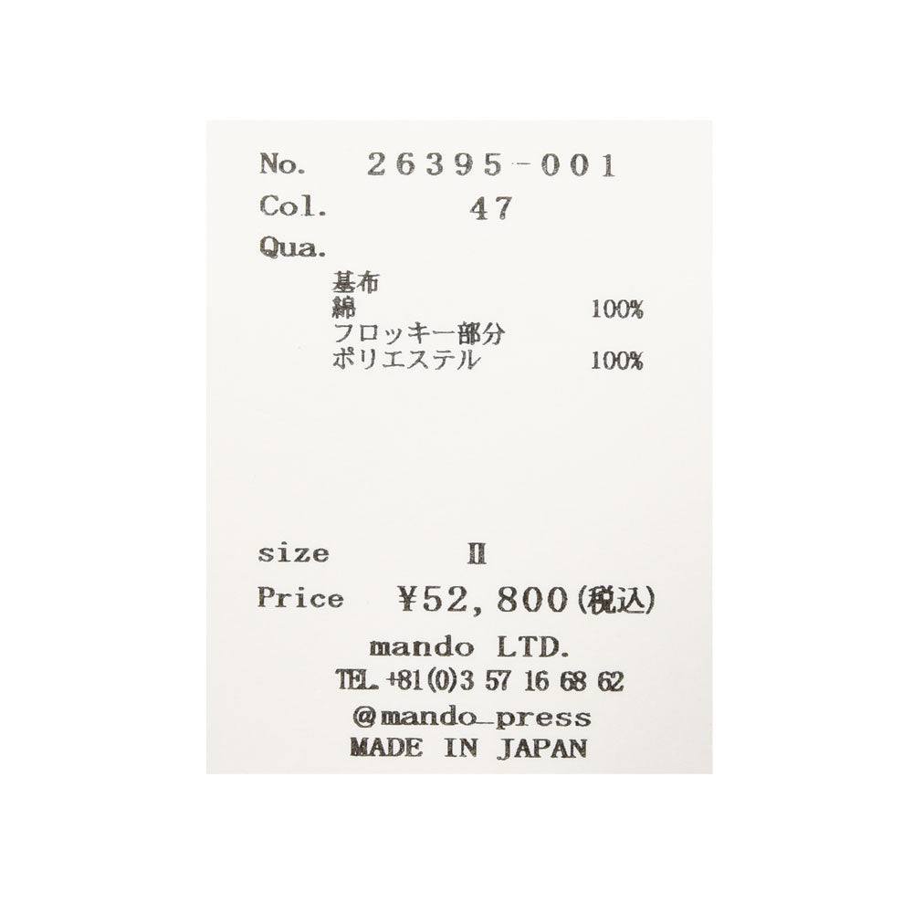 mando（マンド） コットンドットシャツ 26395-001 11062400037
