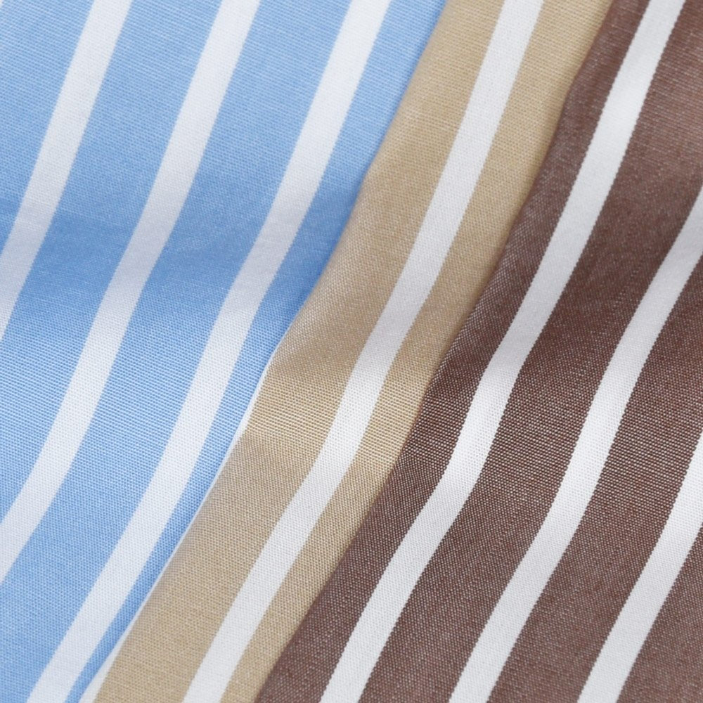 GLANSHIRT（グランシャツ） コットンブロードストライプセミワイドカラーシャツ 476-51404(M) 11065301052