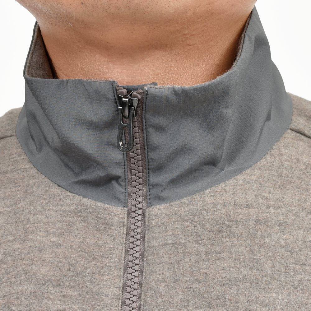 SEASE（シーズ） EXPLORER SWEATSHIRT ウールナイロンフランネルジャージスタンドカラージップブルゾン WK034TJ109 12052000039