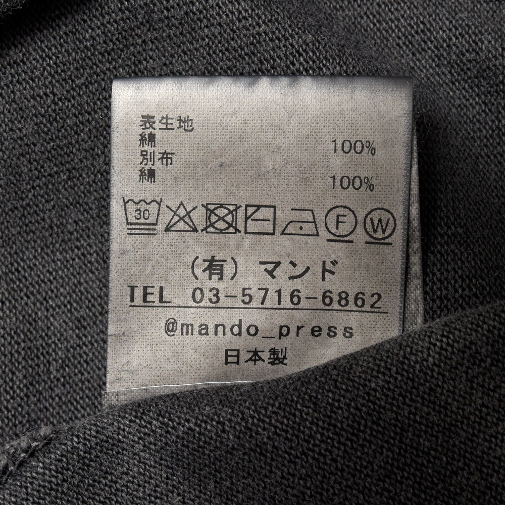 mando（マンド） ガーメントダイコットンクルーネックカットソー 26396-003 12062400037