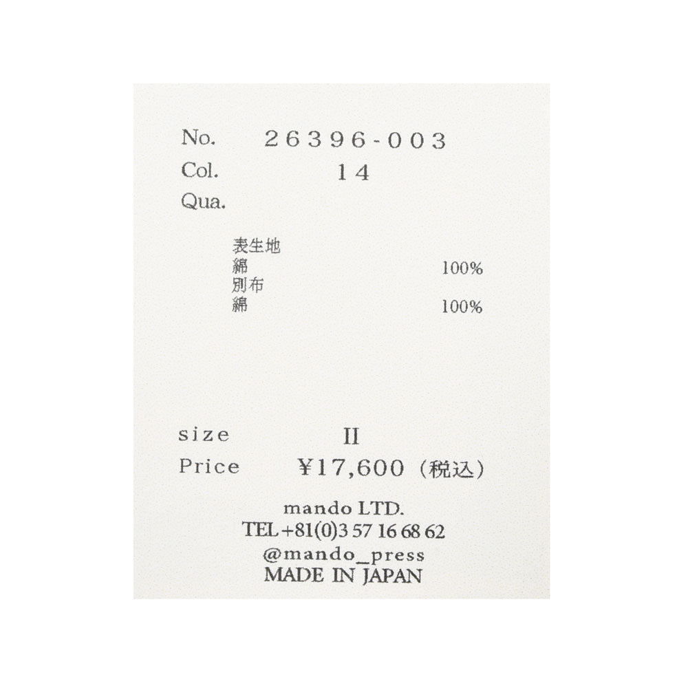 mando（マンド） ガーメントダイコットンクルーネックカットソー 26396-003 12062400037
