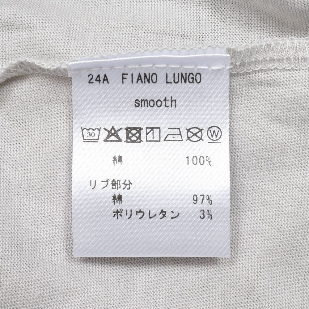 ANTICIPO（アンティーチポ）コットンスムースジャージモックネックカットソー FIANO LUNGO 12062600117