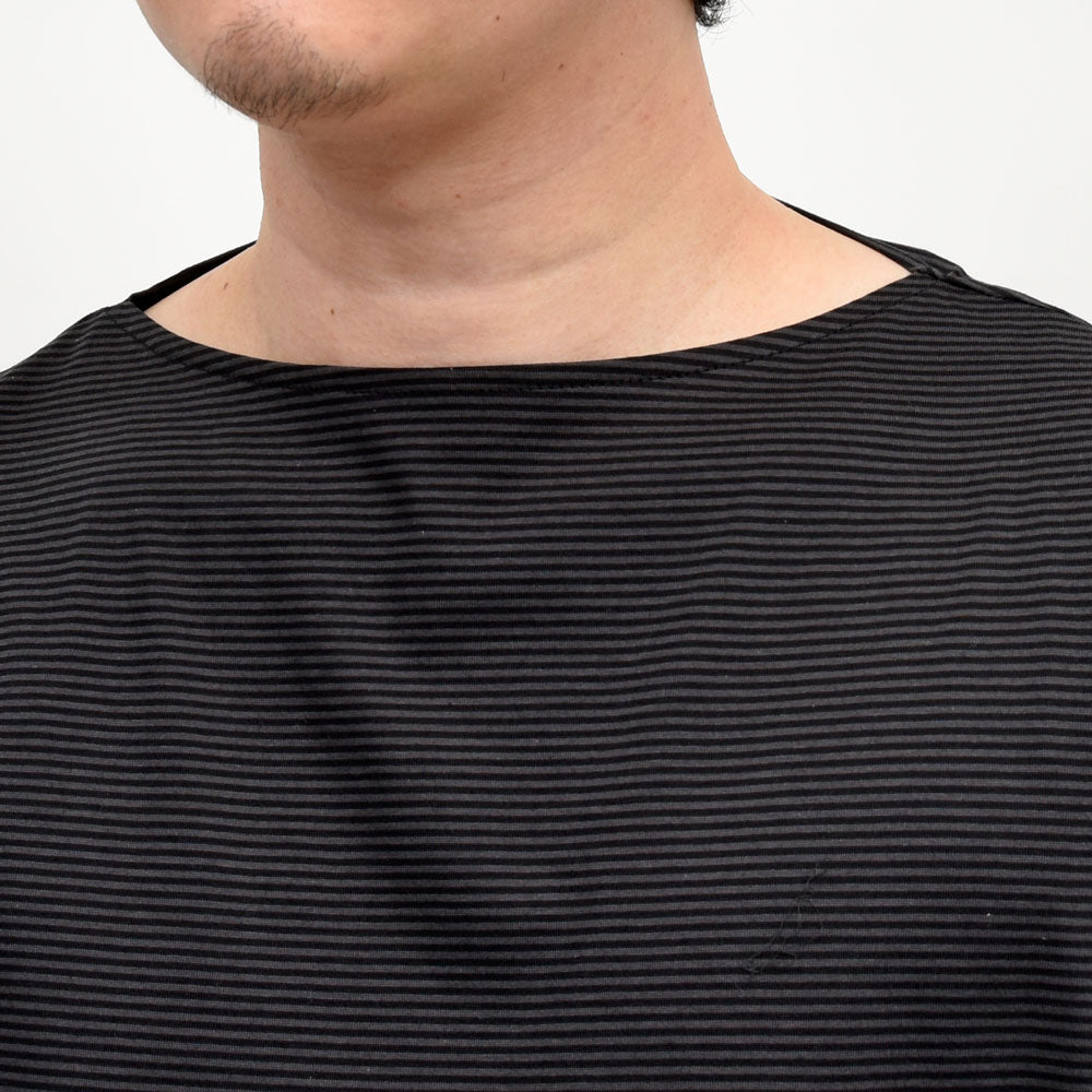 AMBELL(アンベル) KEY PIECE コットンボーダーボートネックS/Sカットソー 00134 12161402163
