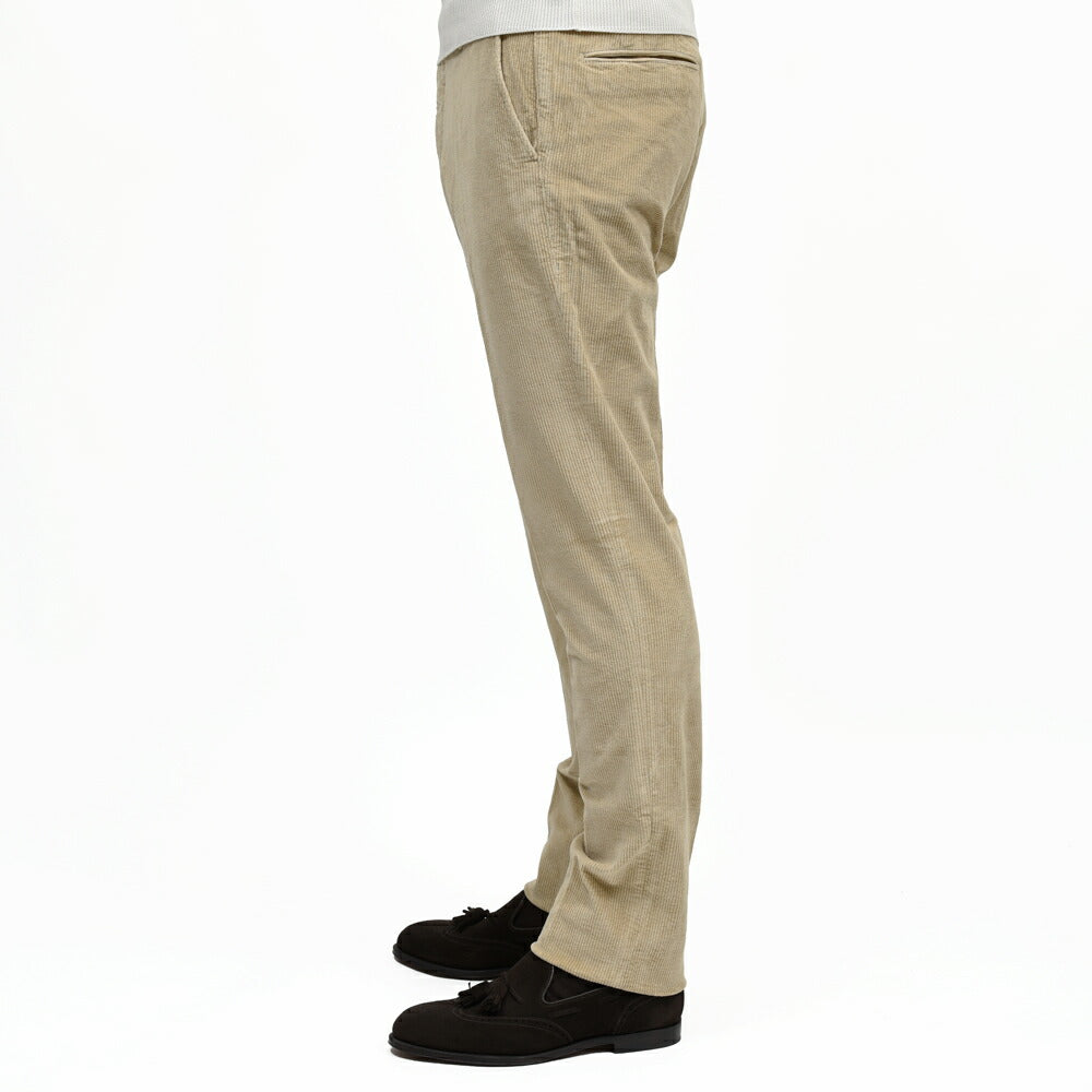 INCOTEX SLACKS（インコテックス スラックス） SLIM FIT ウォッシュドストレッチコットンコーデュロイテーパードパンツ 18S100-4687A/21509 13052002052