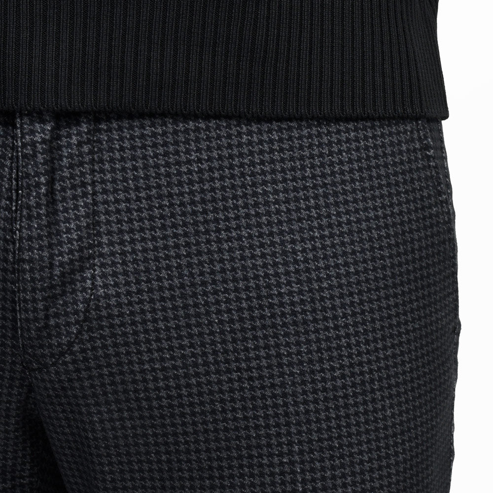 INCOTEX SLACKS（インコテックス スラックス） SLIM FIT ガーメントダイコットンストレッチネルハウンドトゥースプリントテーパードパンツ 18S100-40593/21515 13052003052