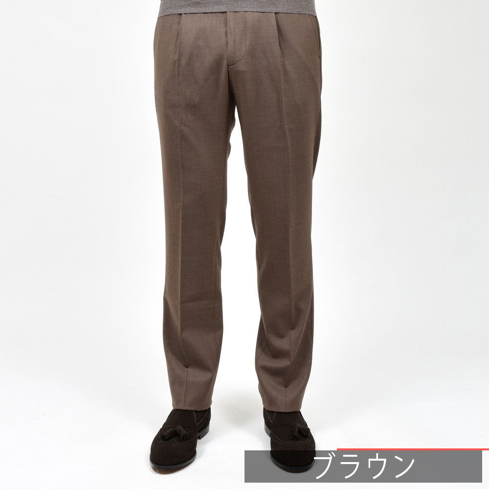 BERWICH（ベルウィッチ） BERTOベルト テクノウール1プリーツバックシャーリングテーパードパンツ BN7000X 13052019039