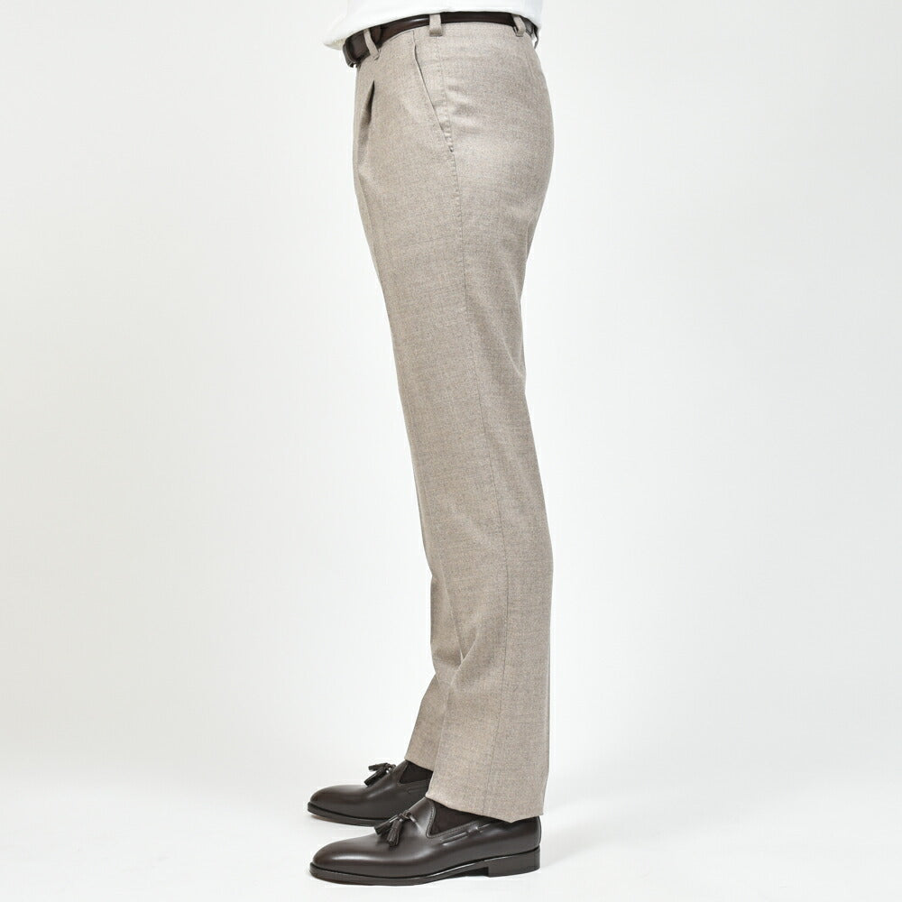 IGARASHI TROUSERS（五十嵐トラウザーズ） ウールストレッチサキソニー1プリーツパンツ / テーパード 13052234187