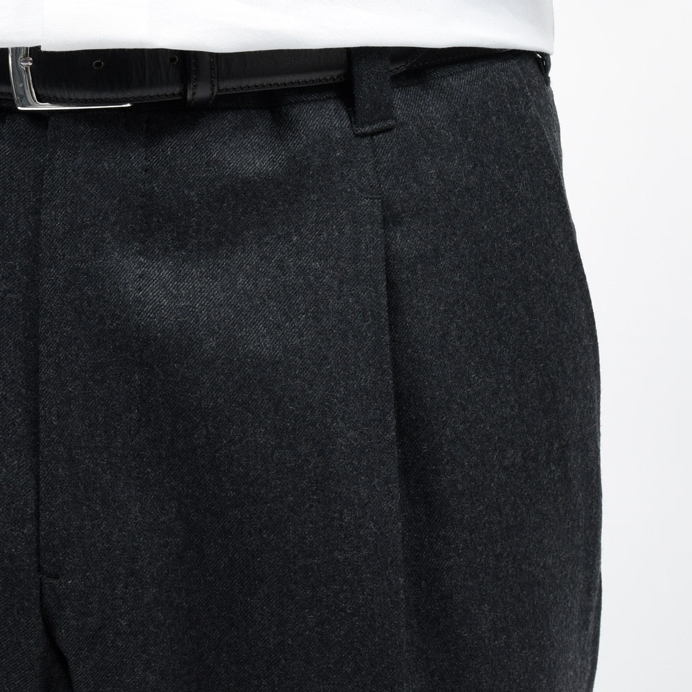 IGARASHI TROUSERS（五十嵐トラウザーズ） ウールストレッチサキソニー1プリーツパンツ / テーパード 13052234187