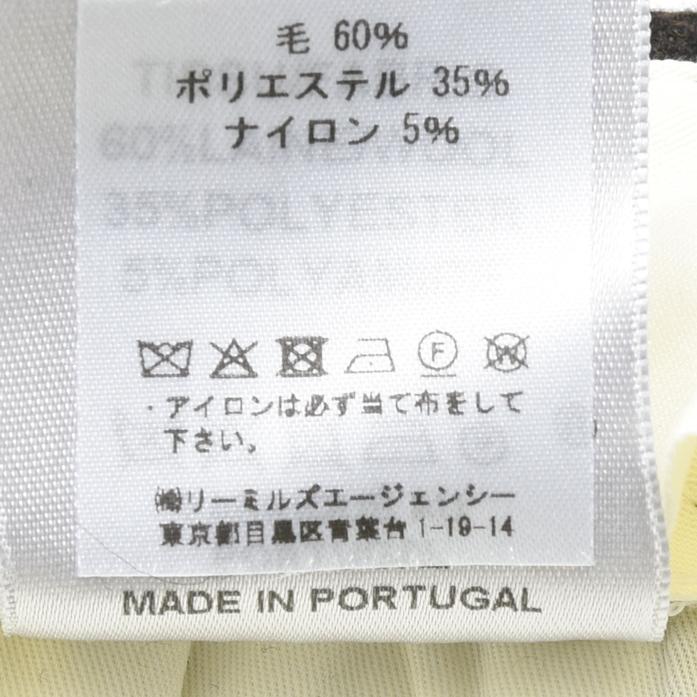 BERNARD ZINS（ベルナール ザンス） VANEAU ウールポリエステルチョークストライプ2インプリーツパンツ 74516 13052401030