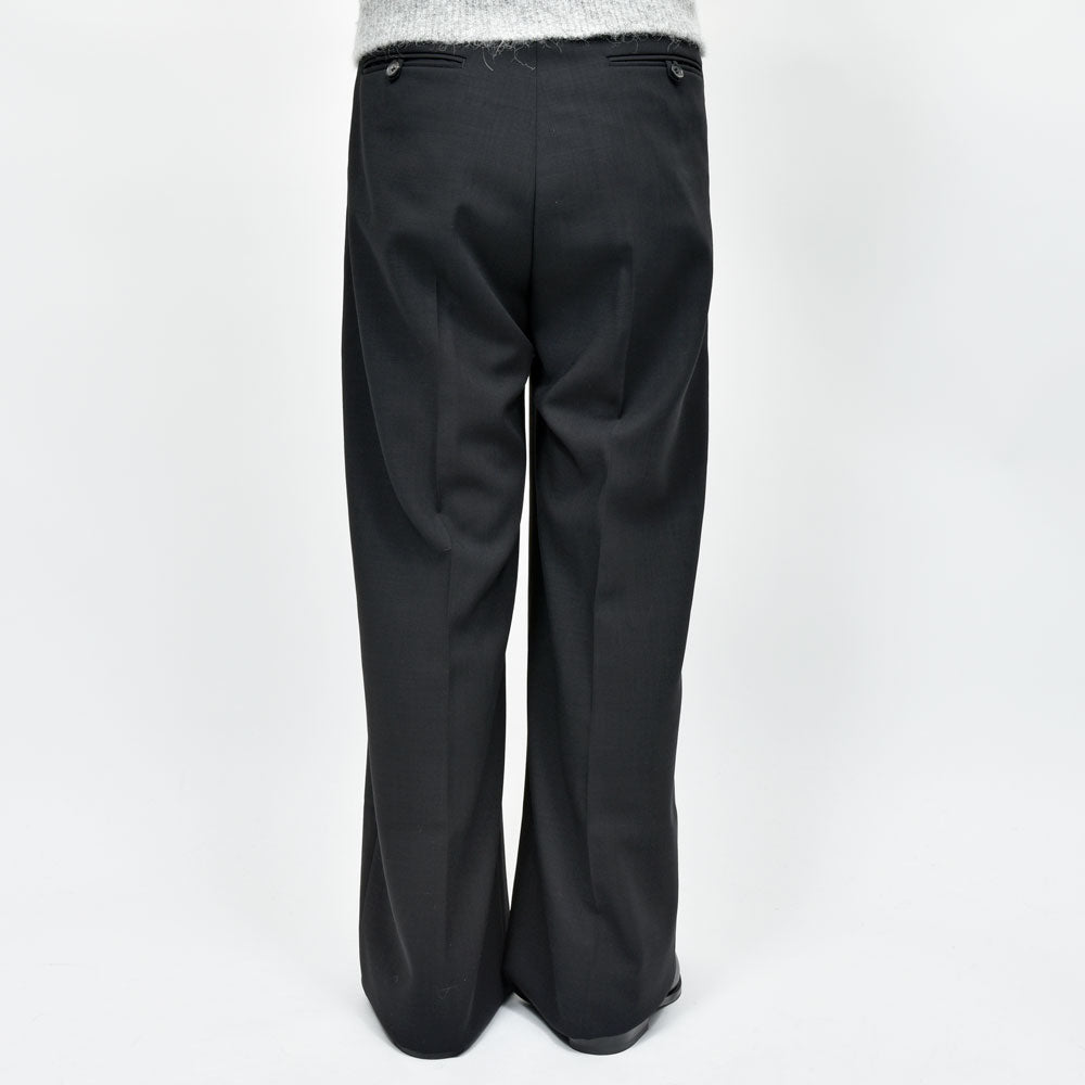 LA COLLECTION（ラ コレクション） ウールサージ2インプリーツワイドパンツ IRA TROUSERS genderless 13052701039