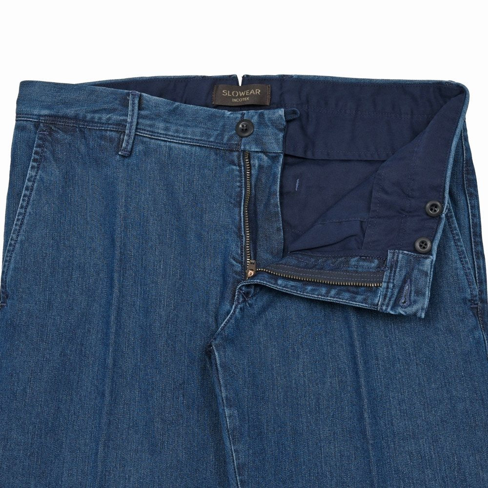 INCOTEX SLACKS（インコテックス スラックス） SLIM FIT ウォッシュドデニムテーパードパンツ 18S100/6608A/51504 13061000052