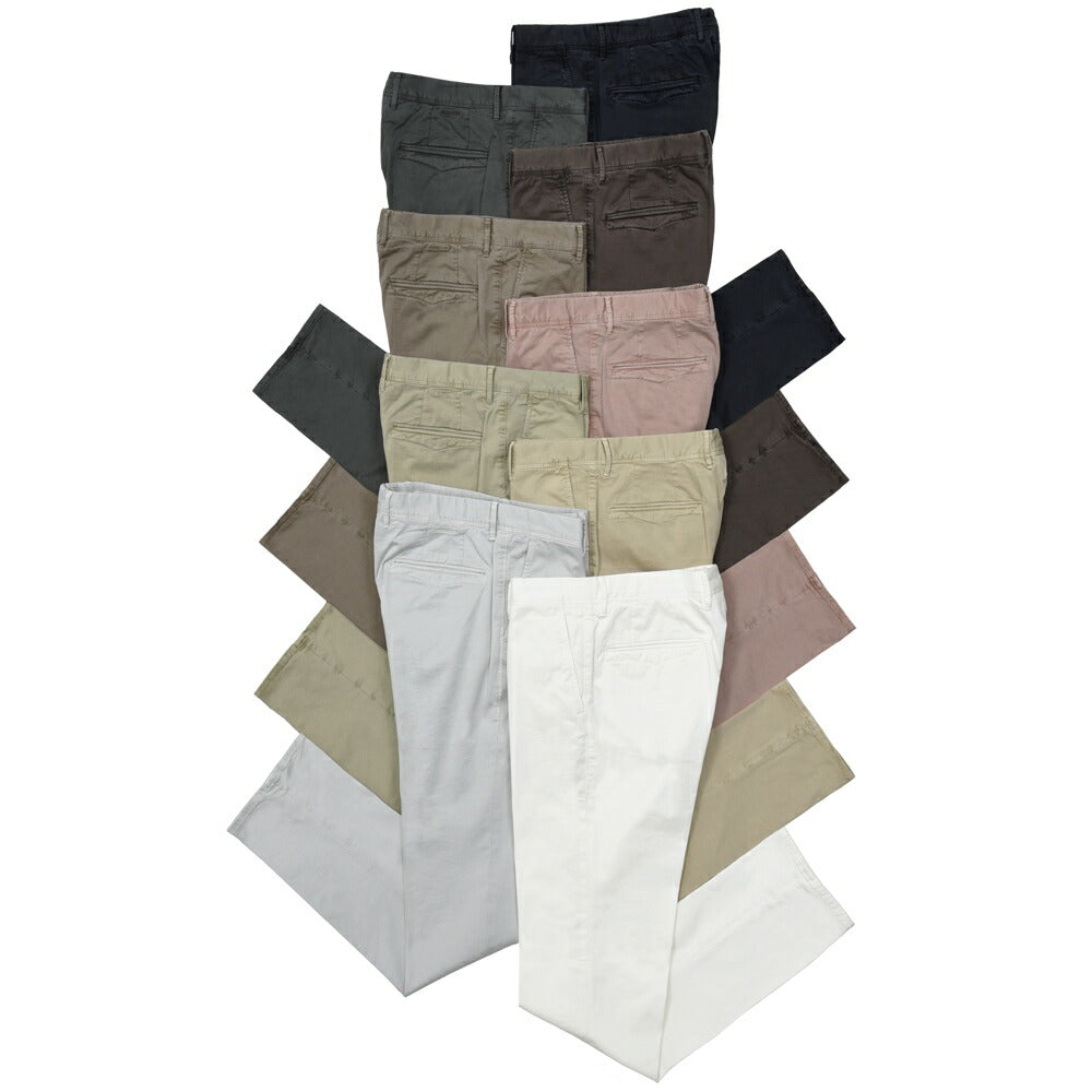 INCOTEX SLACKS（インコテックス スラックス） SLIM FIT ガーメントダイオーガニックコットンストレッチチノテーパードパンツ 18S100/9664C/51601 13061001052