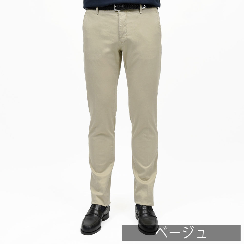 INCOTEX SLACKS（インコテックス スラックス） SLIM FIT ガーメントダイオーガニックコットンストレッチチノテーパードパンツ 18S100/9664C/51601 13061001052