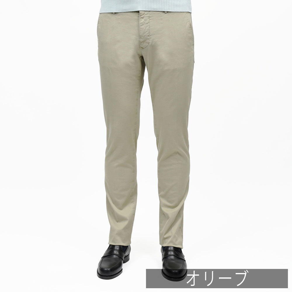 INCOTEX SLACKS（インコテックス スラックス） SLIM FIT ガーメントダイオーガニックコットンストレッチチノテーパードパンツ 18S100/9664C/51601 13061001052