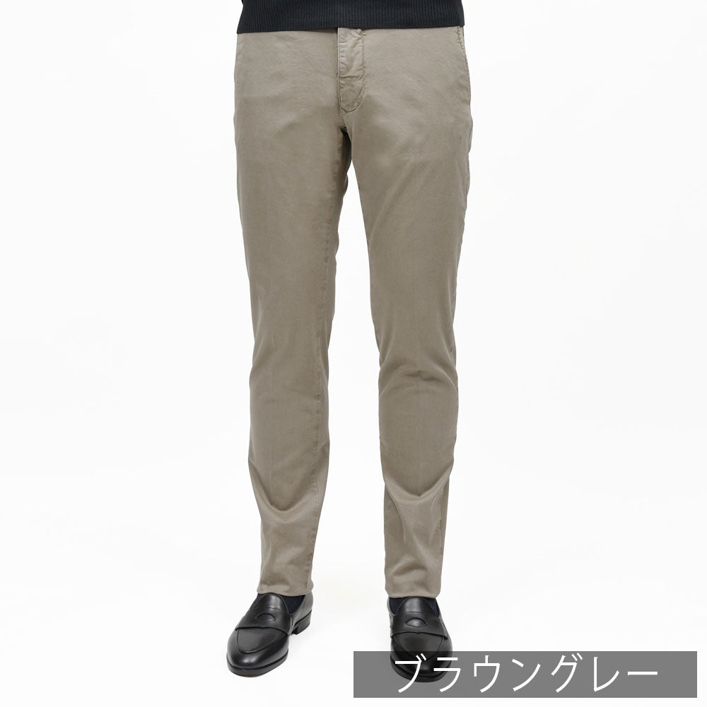 INCOTEX SLACKS（インコテックス スラックス） SLIM FIT ガーメントダイオーガニックコットンストレッチチノテーパードパンツ 18S100/9664C/51601 13061001052