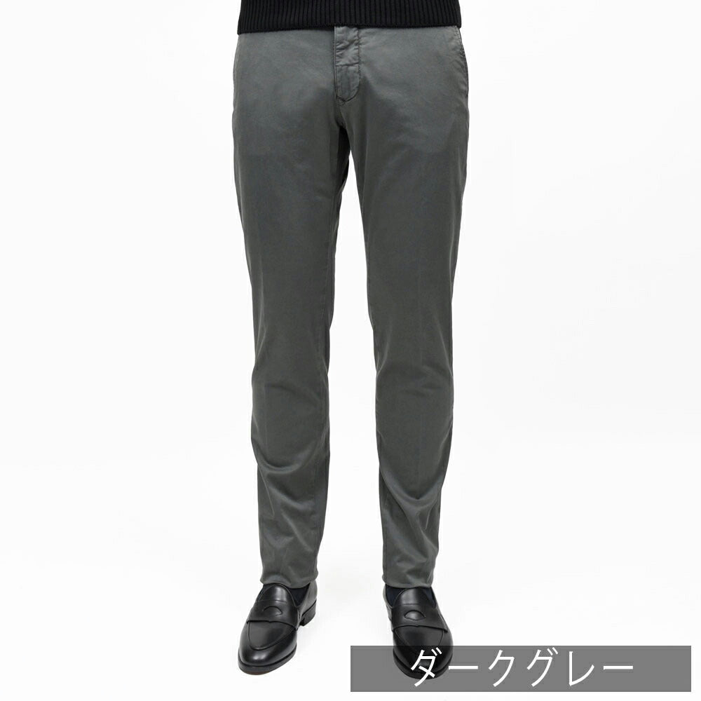 INCOTEX SLACKS（インコテックス スラックス） SLIM FIT ガーメントダイオーガニックコットンストレッチチノテーパードパンツ 18S100/9664C/51601 13061001052