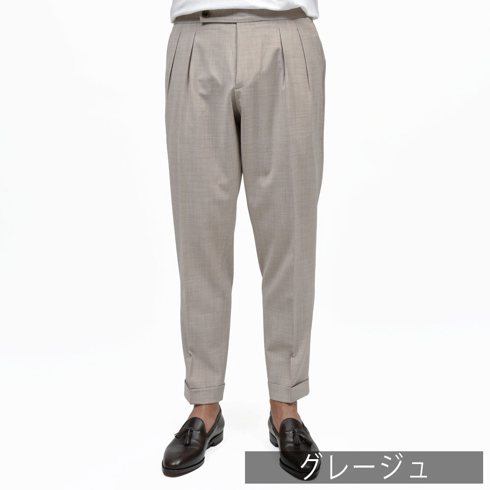 BERWICH（ベルウィッチ） SCOTCHスコッチ テックウール2インプリーツクロップドパンツ GT1442X 13061003039